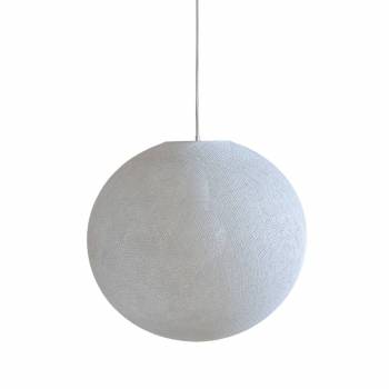 Abat-jour globe gris perle 67 avec suspension - Single Pendant lamp - La Case de Cousin Paul