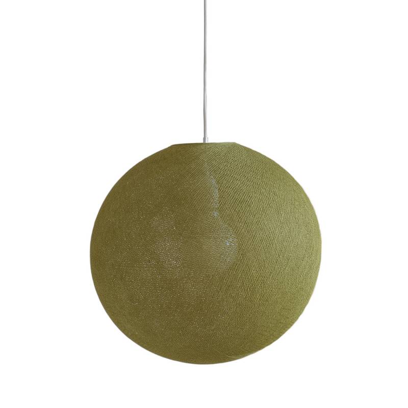 Abat-jour globe kaki 67 avec suspension - Single Pendant lamp - La Case de Cousin Paul