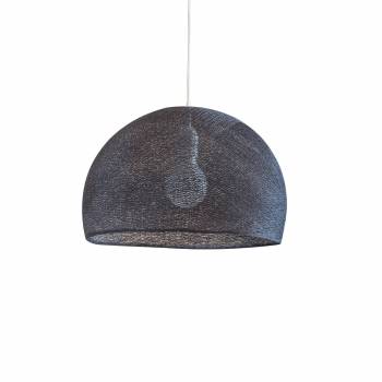 Abat-jour Coupole Anthracite 50 et sa suspension simple - Single Pendant lamp - La Case de Cousin Paul