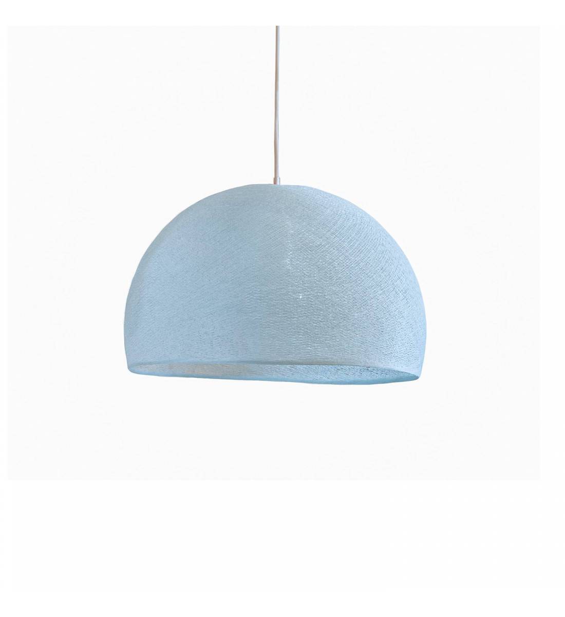 Abat-jour coupole azur 50 et sa suspension simple - Single Pendant lamp - La Case de Cousin Paul