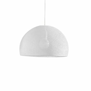 Cúpulas blanco Ø 50cm - Suspensión simple - La Case de Cousin Paul