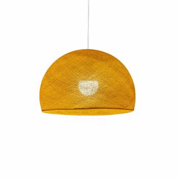 Abat-jour coupole curry 50 et sa suspension simple - Single Pendant lamp - La Case de Cousin Paul