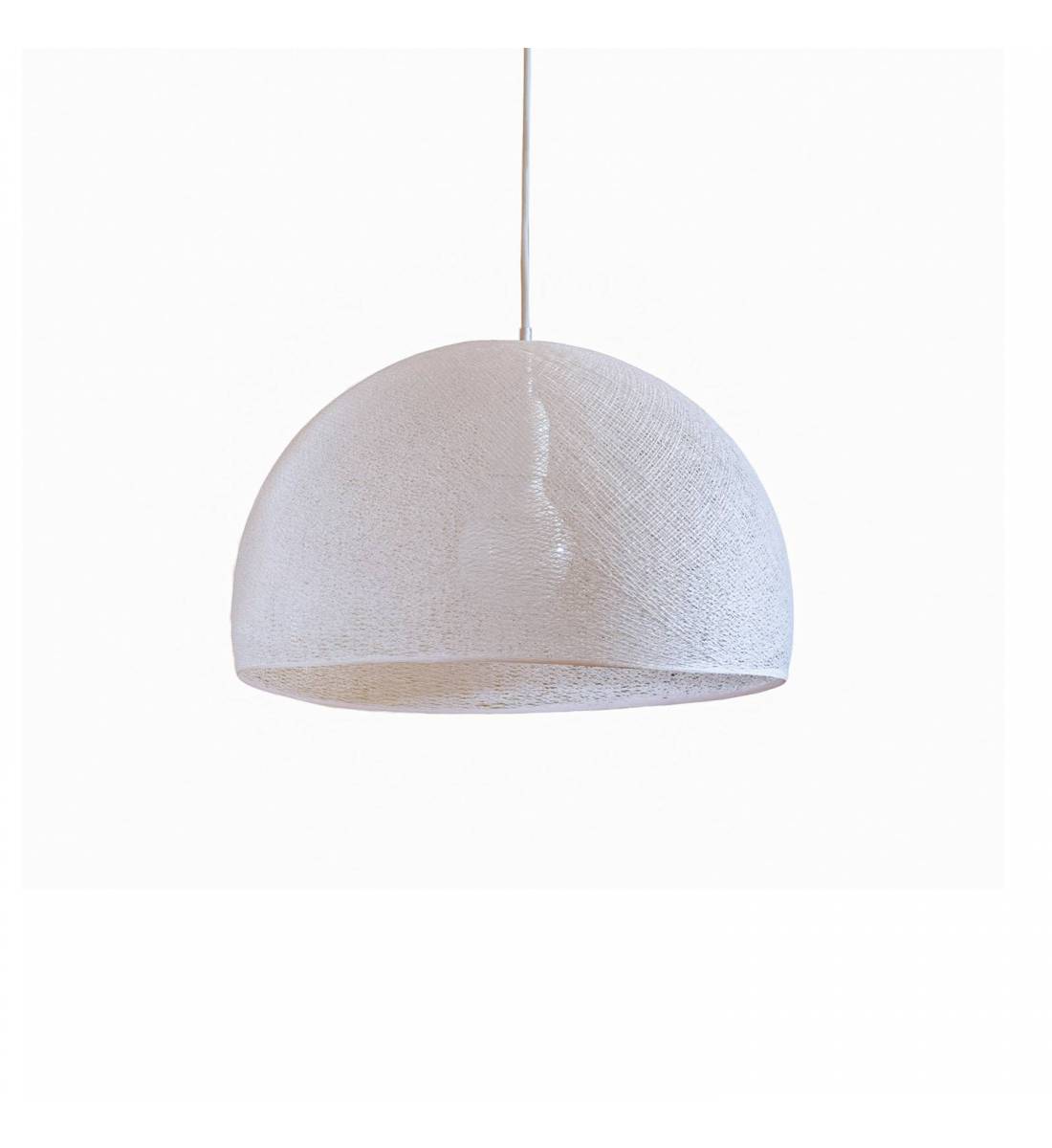 Abat-jour coupole dragée 50 et sa suspension simple - Single Pendant lamp - La Case de Cousin Paul