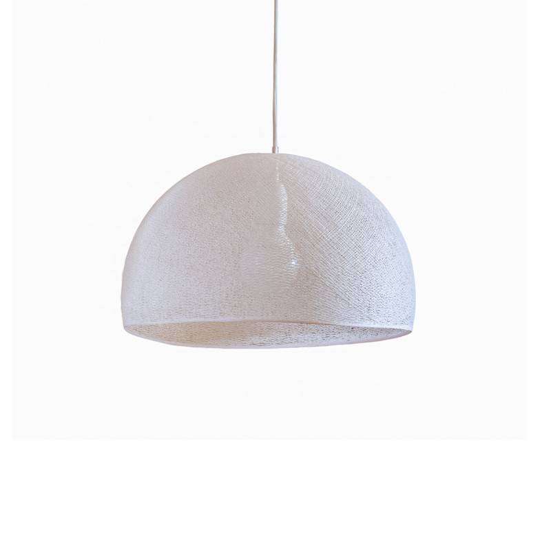 Abat-jour coupole dragée 50 et sa suspension simple - Single Pendant lamp - La Case de Cousin Paul