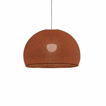 Abat-jour coupole havane 50 et sa suspension simple - Single Pendant lamp - La Case de Cousin Paul