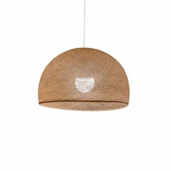 Abat-jour coupole sable 50 et sa suspension simple - Single Pendant lamp - La Case de Cousin Paul