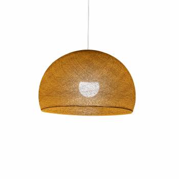 Abat-jour coupole tabac 50 et sa suspension simple - Single Pendant lamp - La Case de Cousin Paul