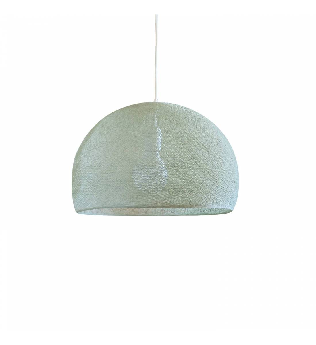 Abat-jour coupole tilleul 50 et sa suspension simple - Single Pendant lamp - La Case de Cousin Paul