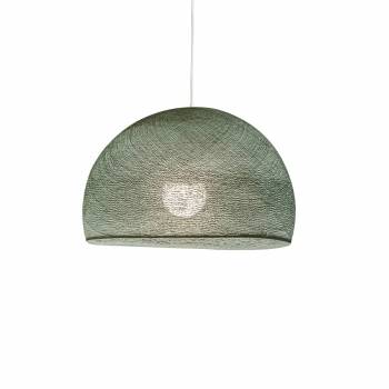 Abat-jour coupole vert de gris 50 et sa suspension simple - Single Pendant lamp - La Case de Cousin Paul