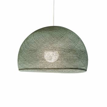 Abat-jour coupole vert de gris 67 avec suspension simple - Single Pendant lamp - La Case de Cousin Paul