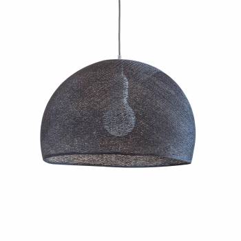 Abat-jour coupole anthracite 67 avec suspension simple - Single Pendant lamp - La Case de Cousin Paul