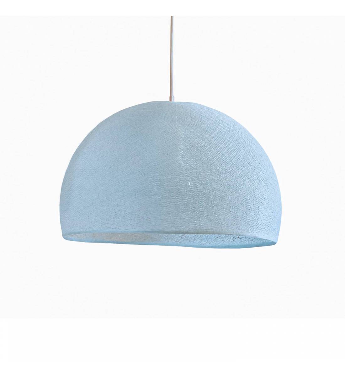 Abat-jour coupole azur 67 avec suspension simple - Single Pendant lamp - La Case de Cousin Paul