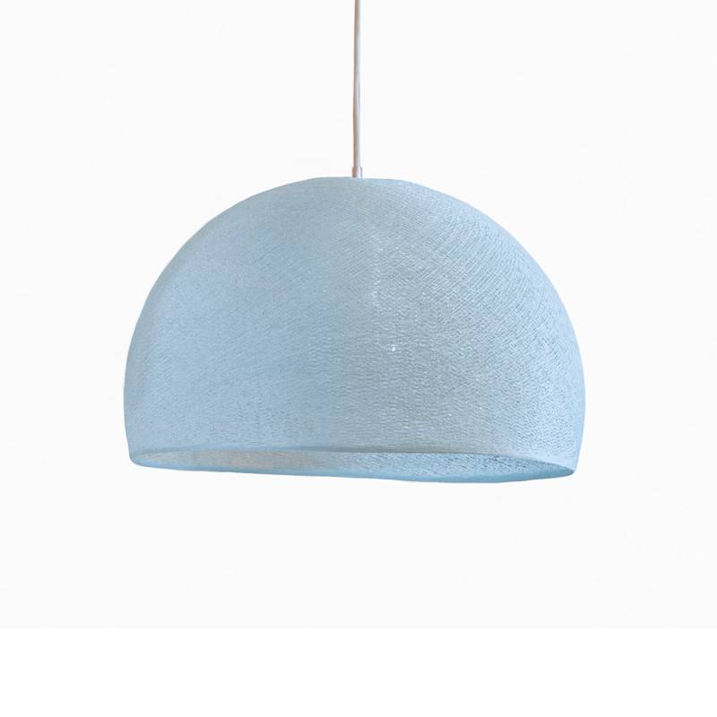 Abat-jour coupole azur 67 avec suspension simple - Single Pendant lamp - La Case de Cousin Paul