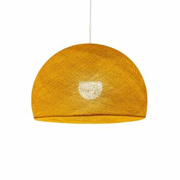 Abat-jour coupole curry 67 avec suspension simple - Single Pendant lamp - La Case de Cousin Paul