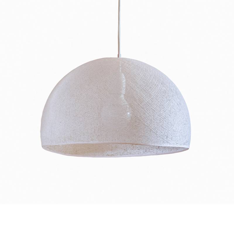 Abat-jour coupole dragée 67 avec suspension simple - Single Pendant lamp - La Case de Cousin Paul