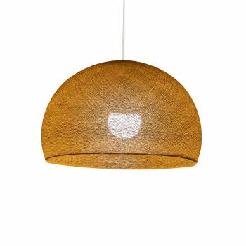 Abat-jour coupole tabac 67 avec suspension simple - Single Pendant lamp - La Case de Cousin Paul