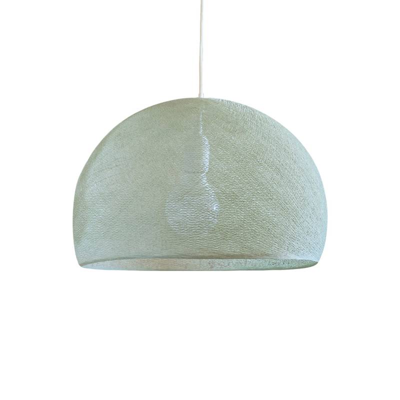 Abat-jour coupole tilleul 67 avec suspension simple - Single Pendant lamp - La Case de Cousin Paul