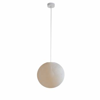 Simple ecru 31 ball - Single Pendant lamp - La Case de Cousin Paul