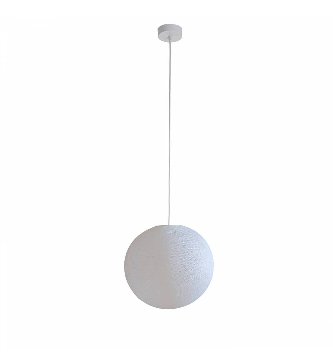 Simple white 31 ball - Single Pendant lamp - La Case de Cousin Paul