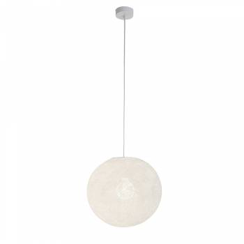 Simple white 38 ball - Single Pendant lamp - La Case de Cousin Paul