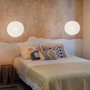 Suspension simple globe 38 blanc - Single Pendant lamp - La Case de Cousin Paul