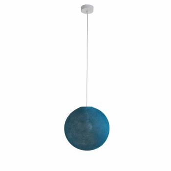 Simple Peacock blue 31 ball - Single Pendant lamp - La Case de Cousin Paul