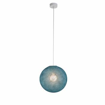 Simple Peacock blue 31 ball - Single Pendant lamp - La Case de Cousin Paul
