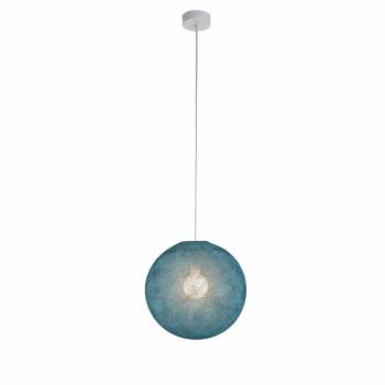 Suspension simple globe 31 bleu paon - Suspension simple - La Case de Cousin Paul