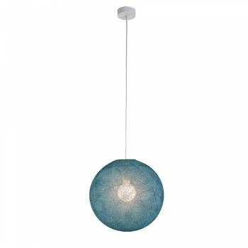 Simple Peacock blue 38 ball - Single Pendant lamp - La Case de Cousin Paul