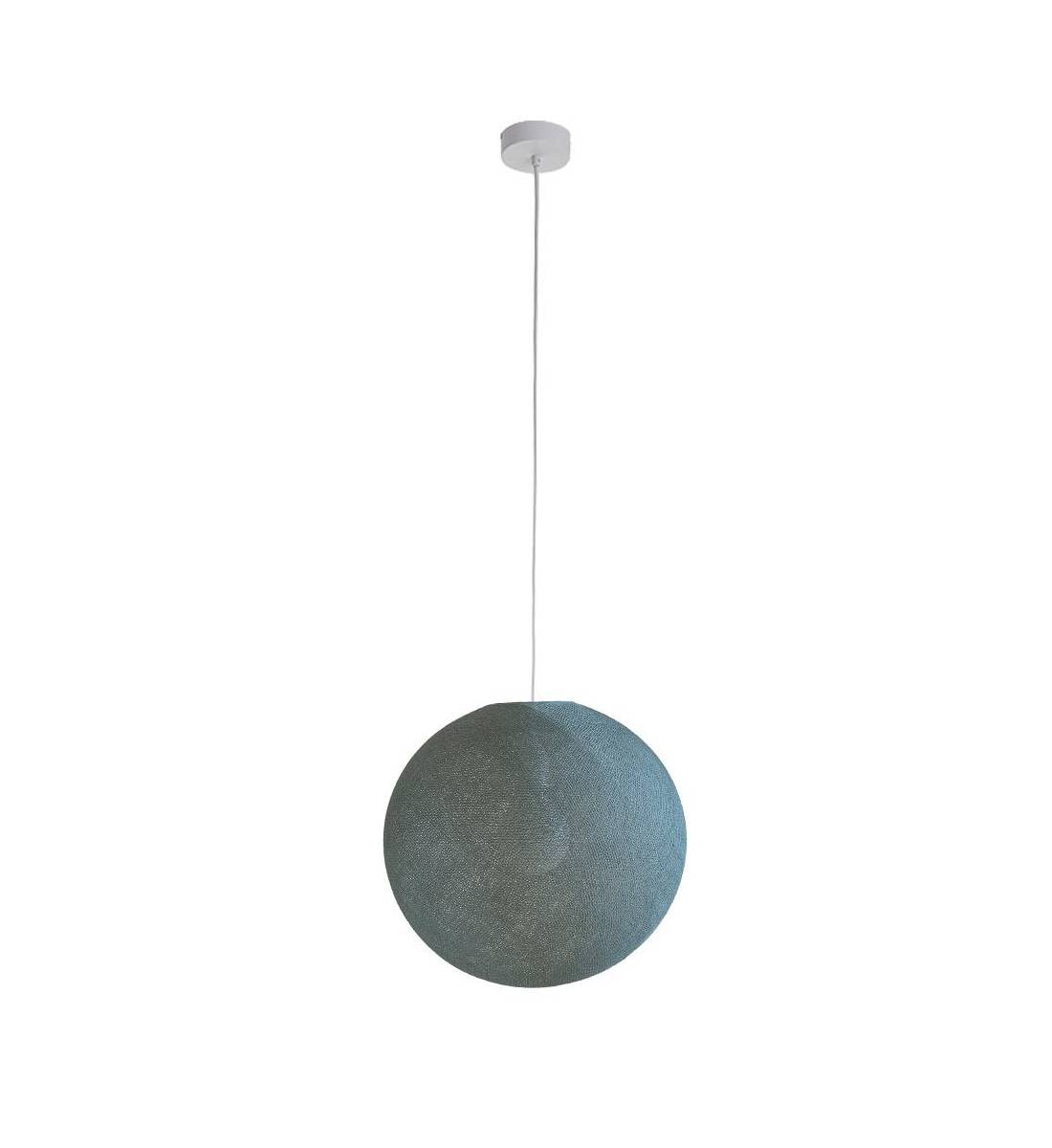 Simple Green Grey 38 ball - Single Pendant lamp - La Case de Cousin Paul