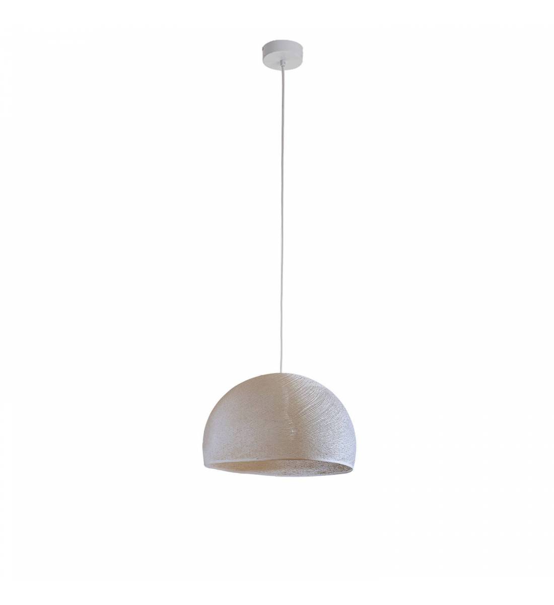 Simple ecru 31 cupola - Single Pendant lamp - La Case de Cousin Paul