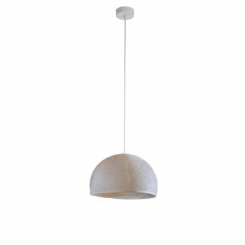 Simple ecru 31 cupola - Single Pendant lamp - La Case de Cousin Paul