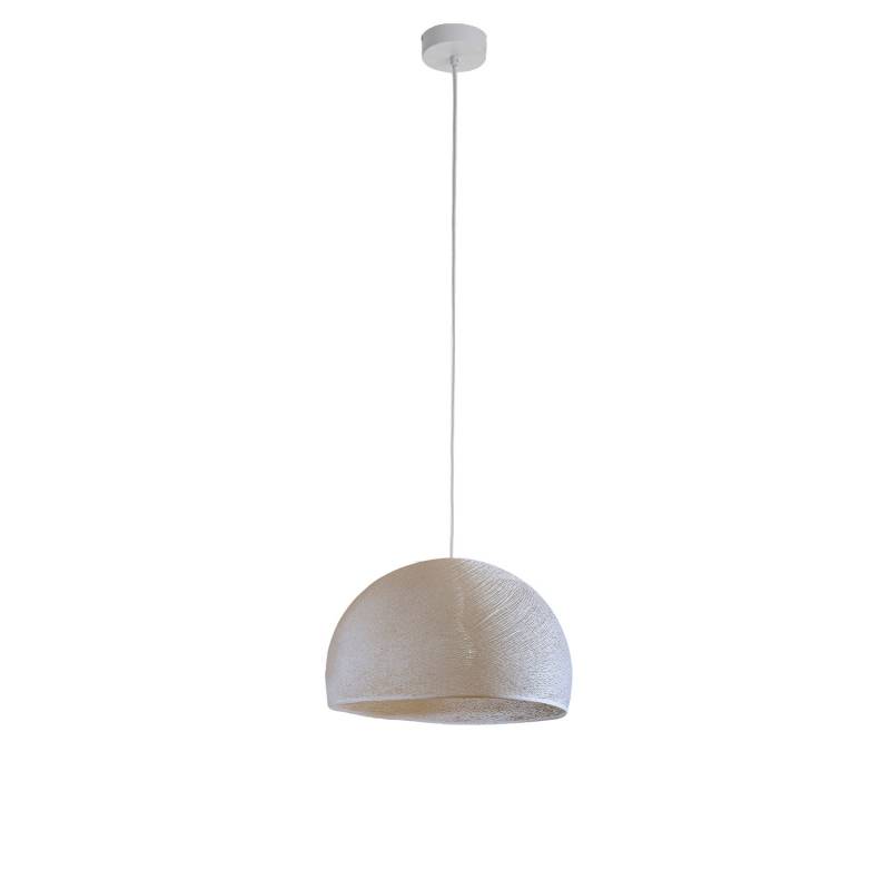 Simple ecru 31 cupola - Single Pendant lamp - La Case de Cousin Paul