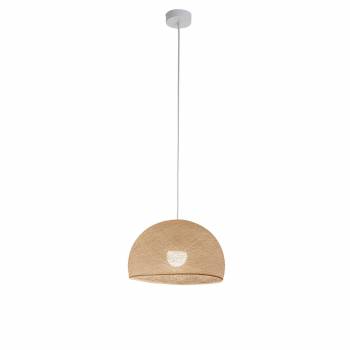 Simple ecru 31 cupola - Single Pendant lamp - La Case de Cousin Paul