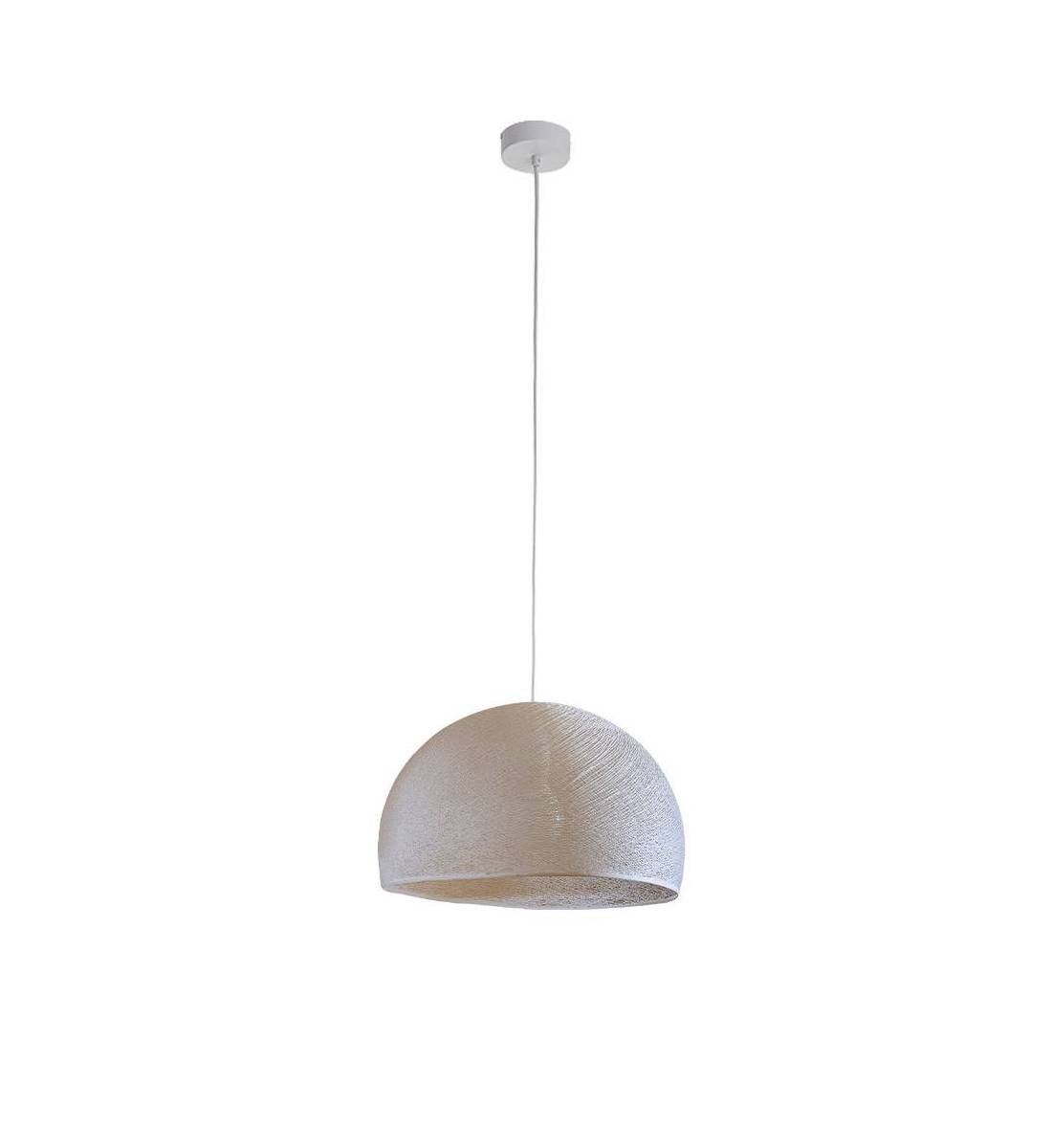 Simple ecru 38 cupola - Single Pendant lamp - La Case de Cousin Paul