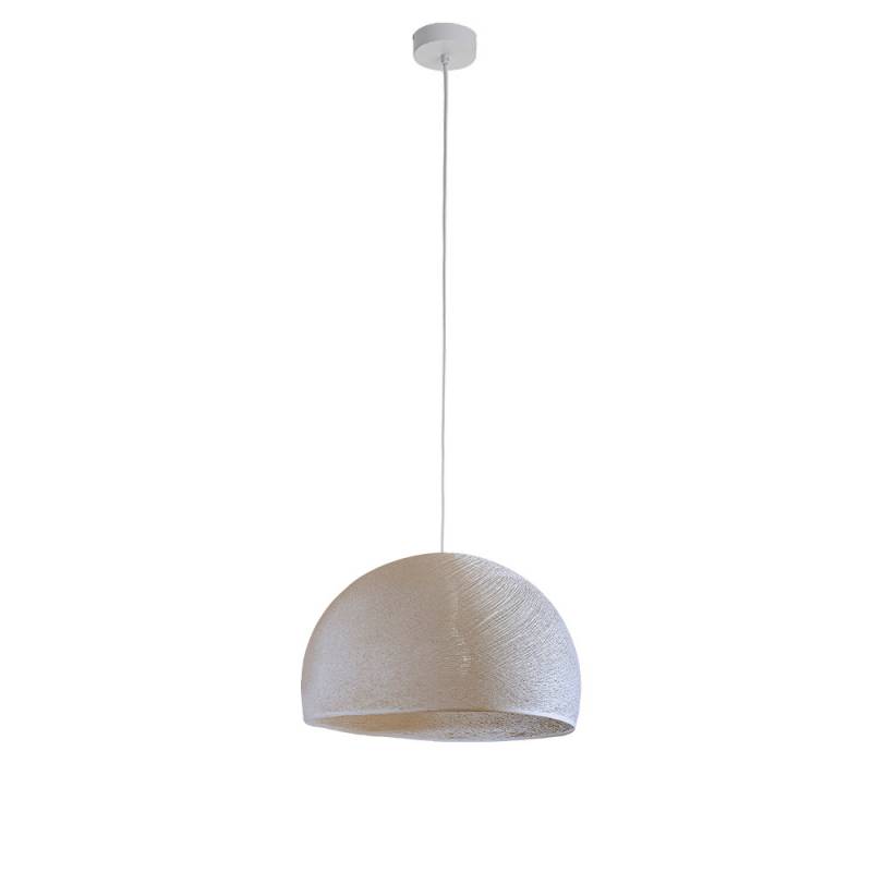 Simple ecru 38 cupola - Single Pendant lamp - La Case de Cousin Paul