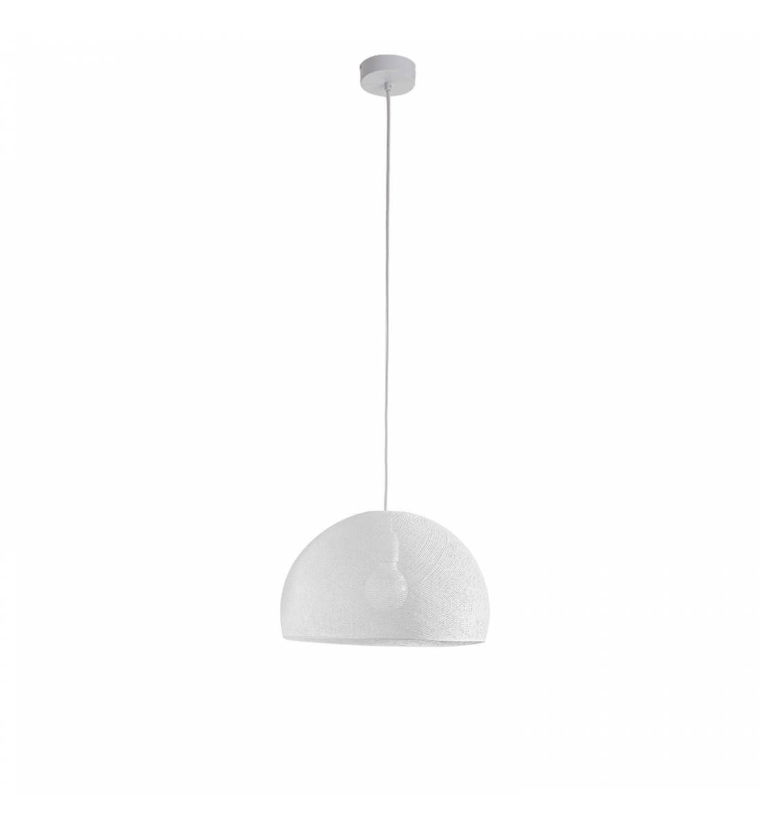 Simple white 31 cupola - Single Pendant lamp - La Case de Cousin Paul