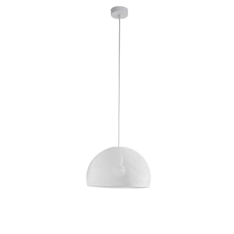 Simple white 31 cupola - Single Pendant lamp - La Case de Cousin Paul