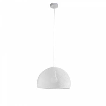 Simple white 38 cupola - Single Pendant lamp - La Case de Cousin Paul