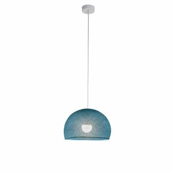 Simple Peacock blue 31 cupola - Single Pendant lamp - La Case de Cousin Paul