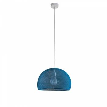 Simple Peacock blue 38 cupola - Single Pendant lamp - La Case de Cousin Paul