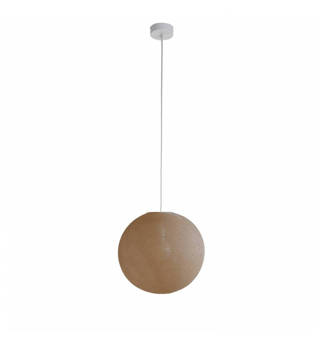 Suspension simple globe 31 sable - Hängelampe einstrahlig - La Case de Cousin Paul