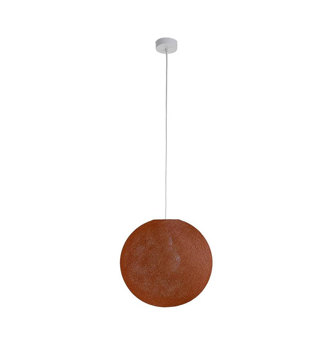Suspension simple globe 38 havane - Sospensione semplice - La Case de Cousin Paul