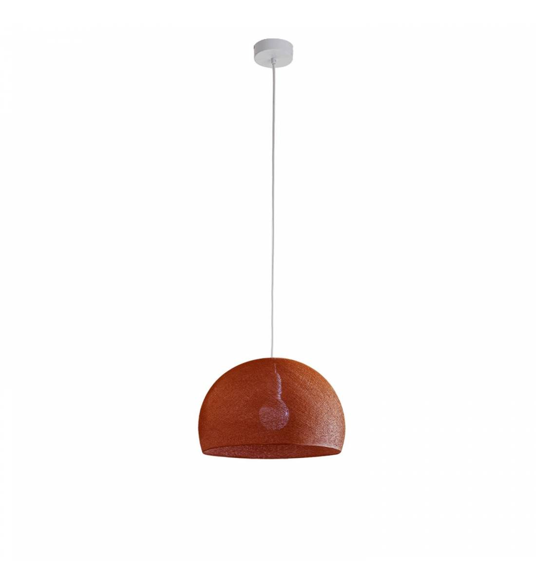 Suspension simple coupole 38 havane - Sospensione semplice - La Case de Cousin Paul