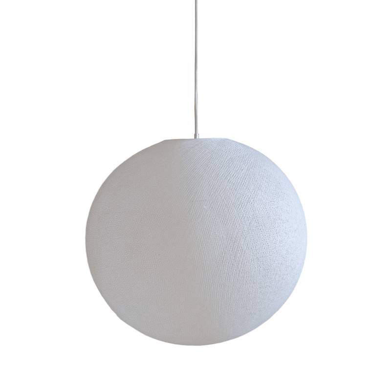 Globe white Ø 67cm with its s - Single Pendant lamp - La Case de Cousin Paul