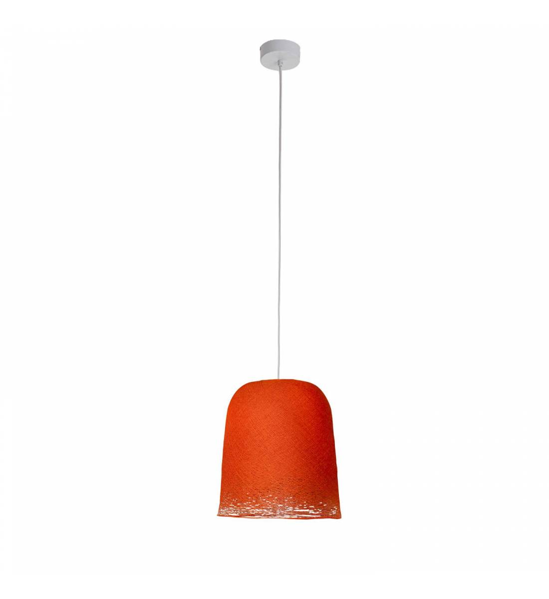 Suspension simple Jupe orange fifty - Single Pendant lamp - La Case de Cousin Paul