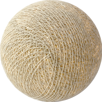 Boule tissée pour guirlande - sable - Boules Tissées l'Original - La Case de Cousin Paul