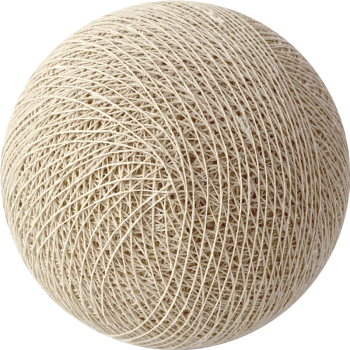 Boule tissée pour guirlande - sable - Boules Tissées l'Original - La Case de Cousin Paul