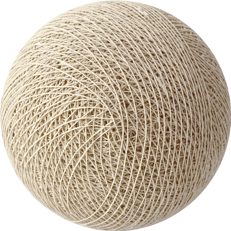 Boule tissée pour guirlande - sable - Boules Tissées l'Original - La Case de Cousin Paul
