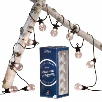 Transparente nouvelle extension Guinguette - 5m - Guinguette string lights - La Case de Cousin Paul